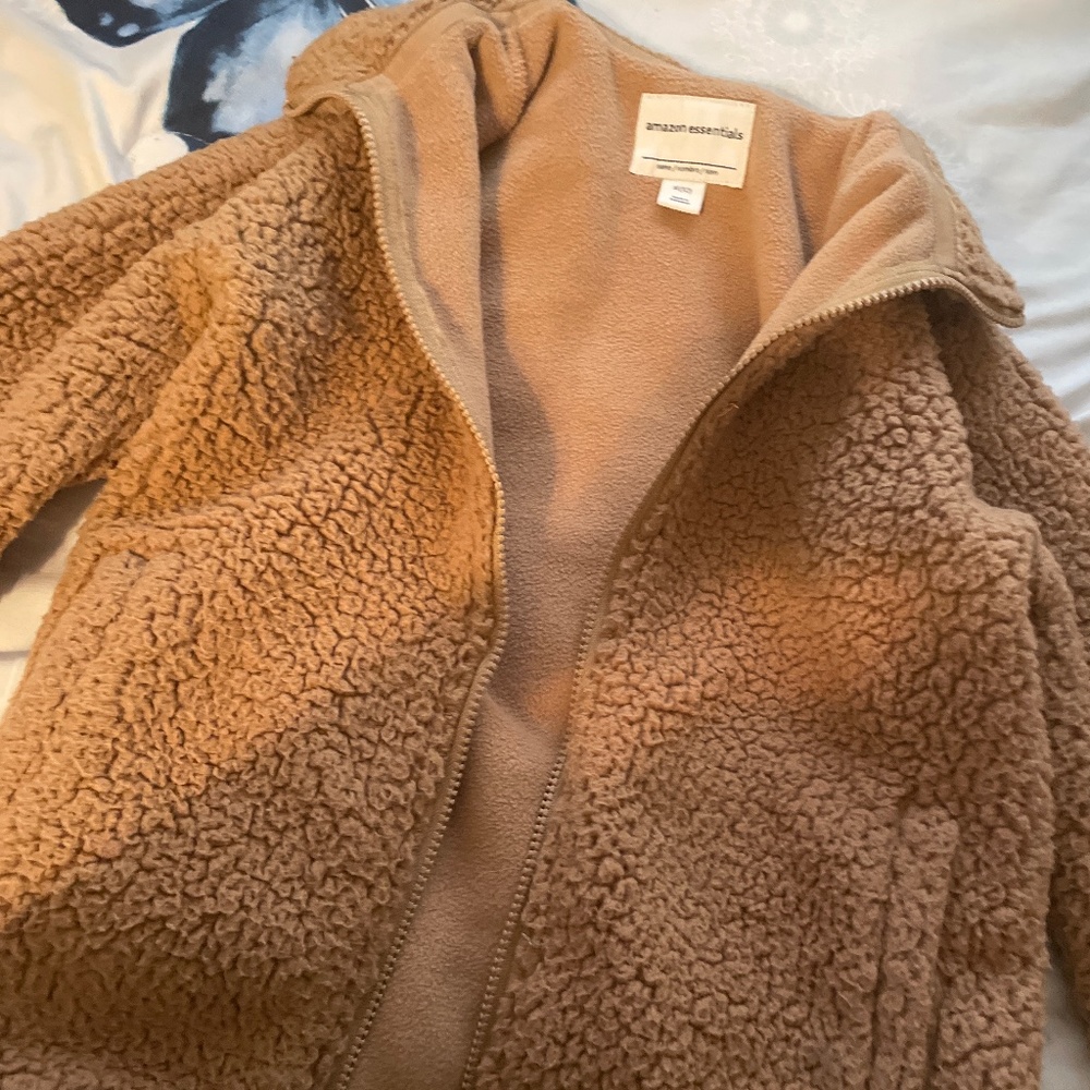 Brown fluffy jacket